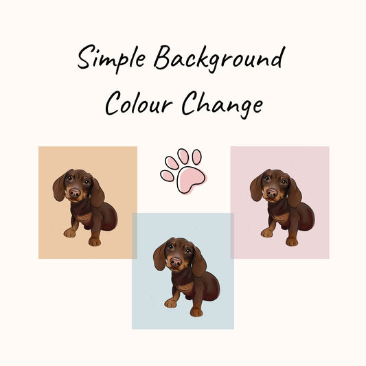 Pet Portrait - Simple Background Change